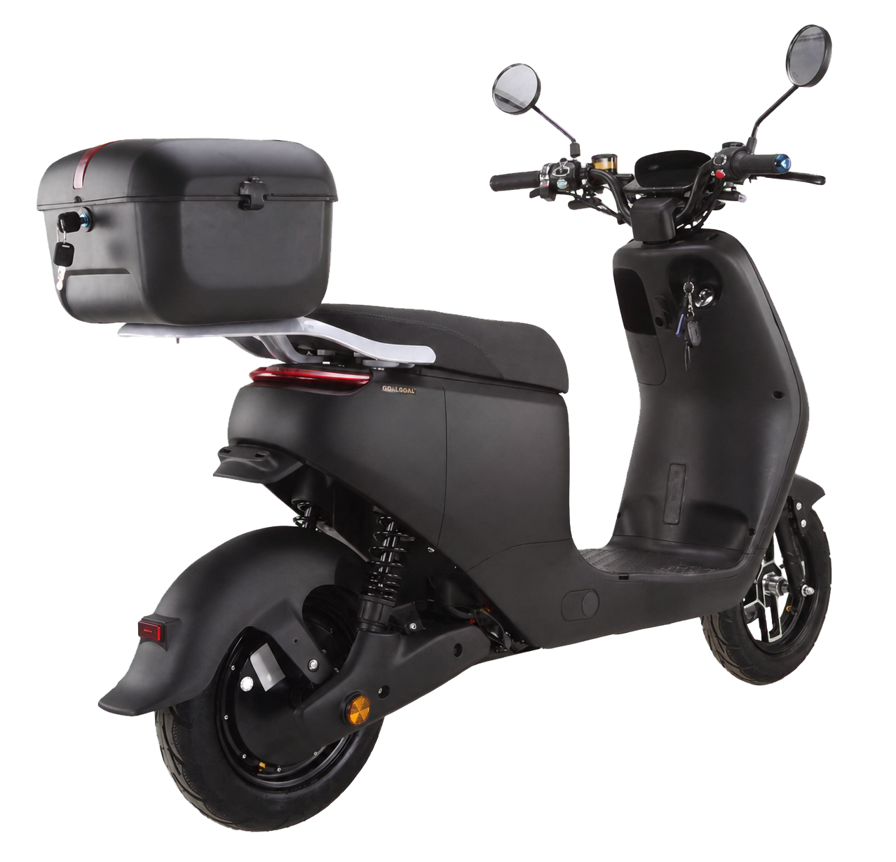 eRides City Go RS X3 schwarz Ansicht hinten rechts