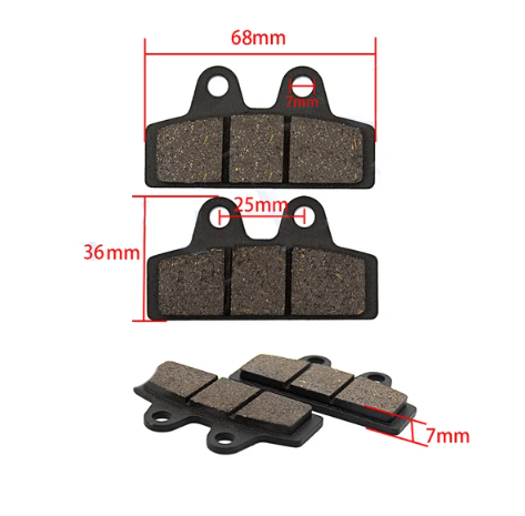 Bremsbeläge/Bremsklotz Set 68x25x36