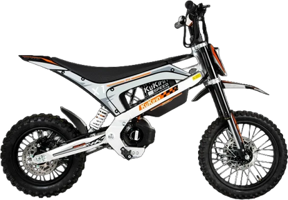 KuKirin X1 – elektrisches Offroad-Dirtbike, freigestellte Seitenansicht